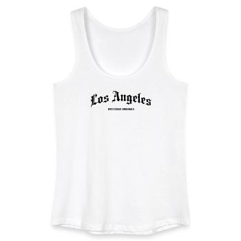 LOS ANGELES - Débardeur bio Femme - blanc - Devant