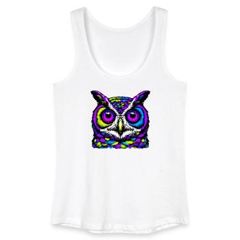 Owl - Women’s Organic Tank Top - white - Front