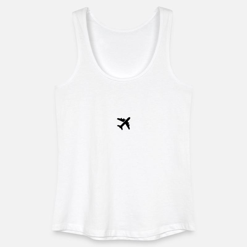 Flugzeug3 - Frauen Bio Tank Top - Weiß
