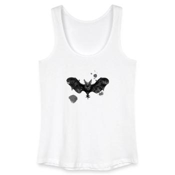 abstrakte Fledermaus, Farbflecken, verschenken - Frauen Bio Tank Top - Weiß - Vorne