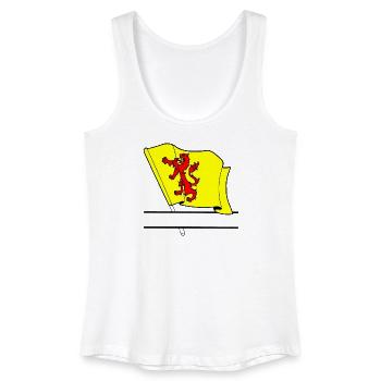 Flag South Holland text banner - Women’s Organic Tank Top - white - Front