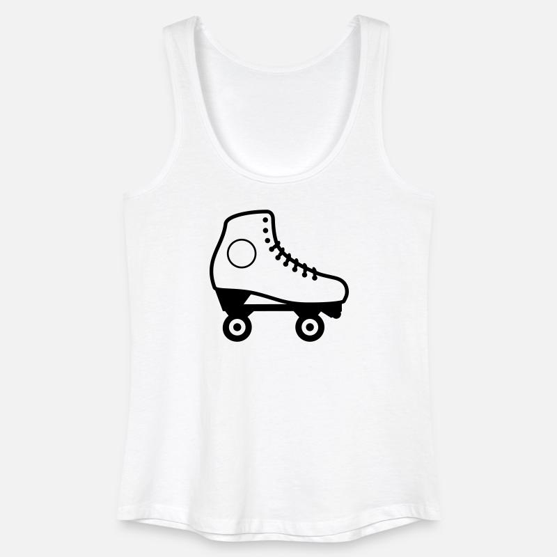 Artistic Roller Skate - Women’s Organic Tank Top - white