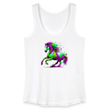 Pferd - Frauen Bio Tank Top - Weiß - Vorne
