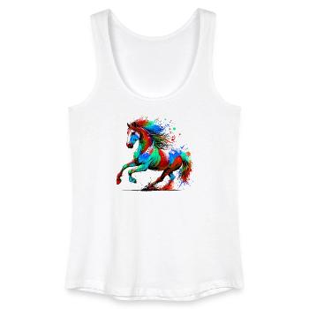 Pferd - Frauen Bio Tank Top - Weiß - Vorne