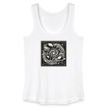 Astronomie Vintage Design - Débardeur bio Femme - blanc - Devant