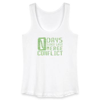 Merge Conflict Software Developer Entwickler Geek - Frauen Bio Tank Top - Weiß - Vorne
