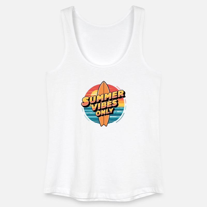 Summer Vibes Only - Women’s Organic Tank Top - white