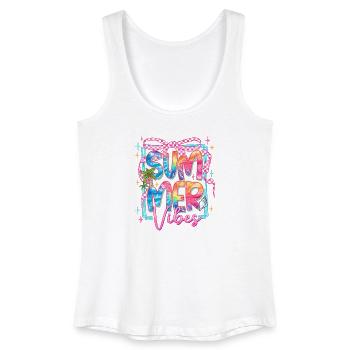 Tropical Breeze - Frauen Bio Tank Top - Weiß - Vorne