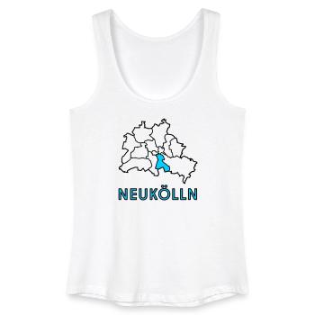 NEUKÖLLN, un quartier de Berlin - Débardeur bio Femme - blanc - Devant