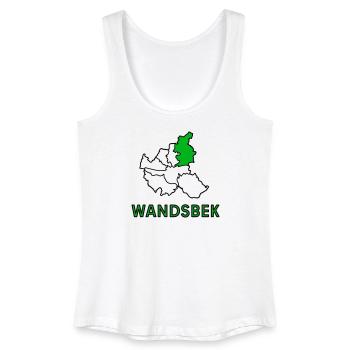 Wandsbek, un quartier de Hambourg - Débardeur bio Femme - blanc - Devant