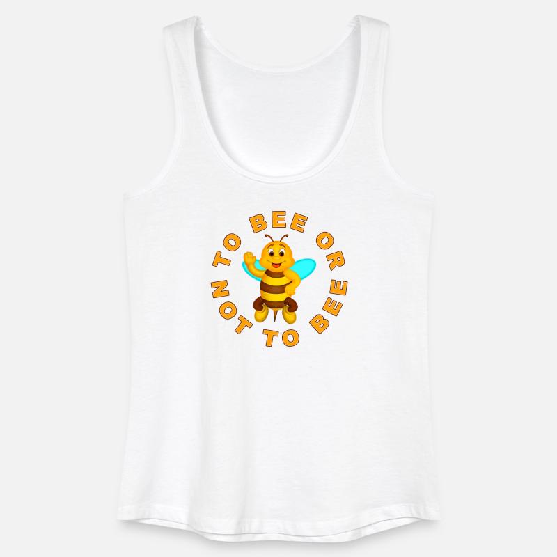 Biene oder nicht Biene - Frauen Bio Tank Top - Weiß