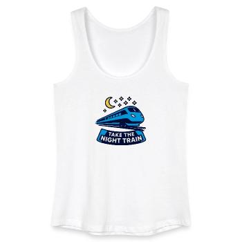 Nachtzug – Take the Night Train - Women’s Organic Tank Top - white - Front
