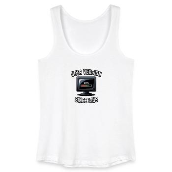 Retro Computer Fortschritt Design - Frauen Bio Tank Top - Weiß - Vorne