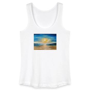 Sunset Reflection Over Calm Waters - Women’s Organic Tank Top - white - Front