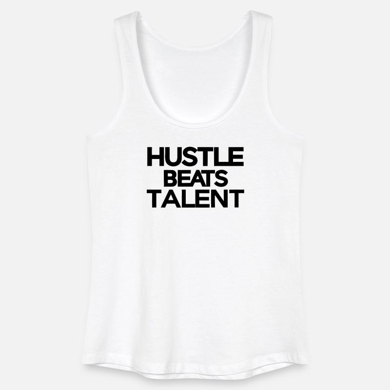 Celestial Night Sky Abstract Print - Women’s Organic Tank Top - white