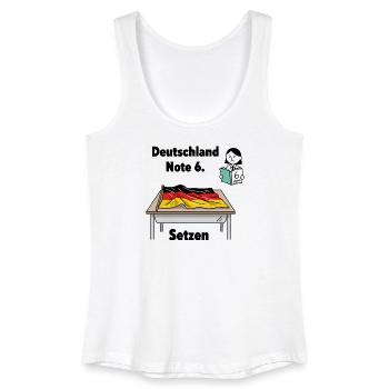 Deutschland Note 6 - Frauen Bio Tank Top - Weiß - Vorne