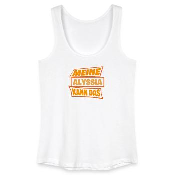 Alyssia als Alyssia - Frauen Bio Tank Top - Weiß - Vorne