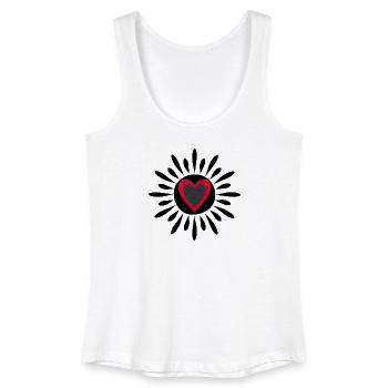 Sun-Heart - Women’s Organic Tank Top - white - Front