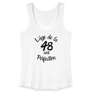 48 Jahre alt, das Zeitalter der Perfektion - Frauen Bio Tank Top - Weiß - Vorne