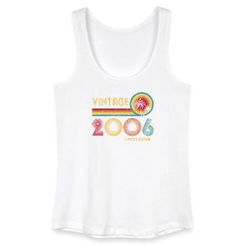 Vintage 2006 Retro Circles - Women’s Organic Tank Top - white - Front