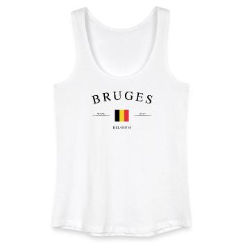 Brügge Belgien – Urlaub Souvenir & Geschenk - Frauen Bio Tank Top - Weiß - Vorne
