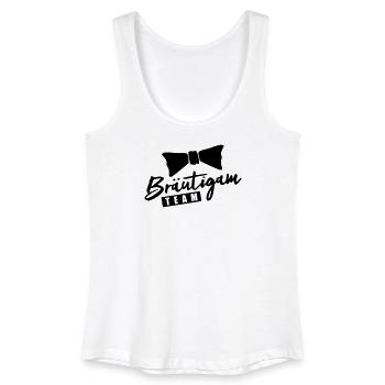 Bräutigam Team - Frauen Bio Tank Top - Weiß - Vorne