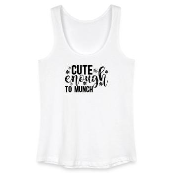 Süß genug zum Knabbern – süßes und verspieltes Design - Frauen Bio Tank Top - Weiß - Vorne
