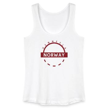 Logo de l’insigne Vennesla Norway - Débardeur bio Femme - blanc - Devant