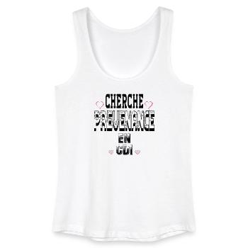Auf der Suche nach Nachdenklichkeit mit einem unbefristeten Vertrag - Frauen Bio Tank Top - Weiß - Vorne