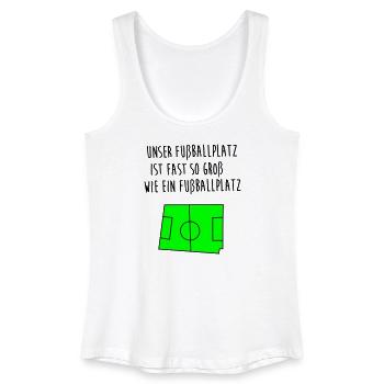 Like a football pitch - Women’s Organic Tank Top - white - Front
