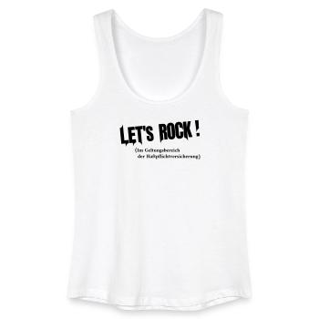 lets rock - Women’s Organic Tank Top - white - Front