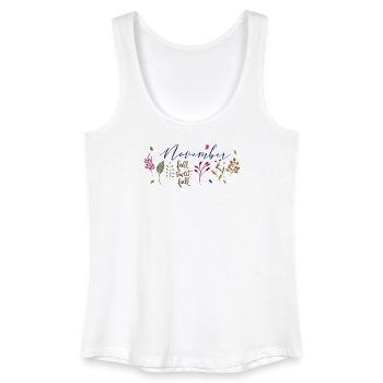November Herbstzauber  - Frauen Bio Tank Top - Weiß - Vorne
