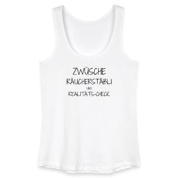 Statement design – irony meets everyday life - Women’s Organic Tank Top - white - Front