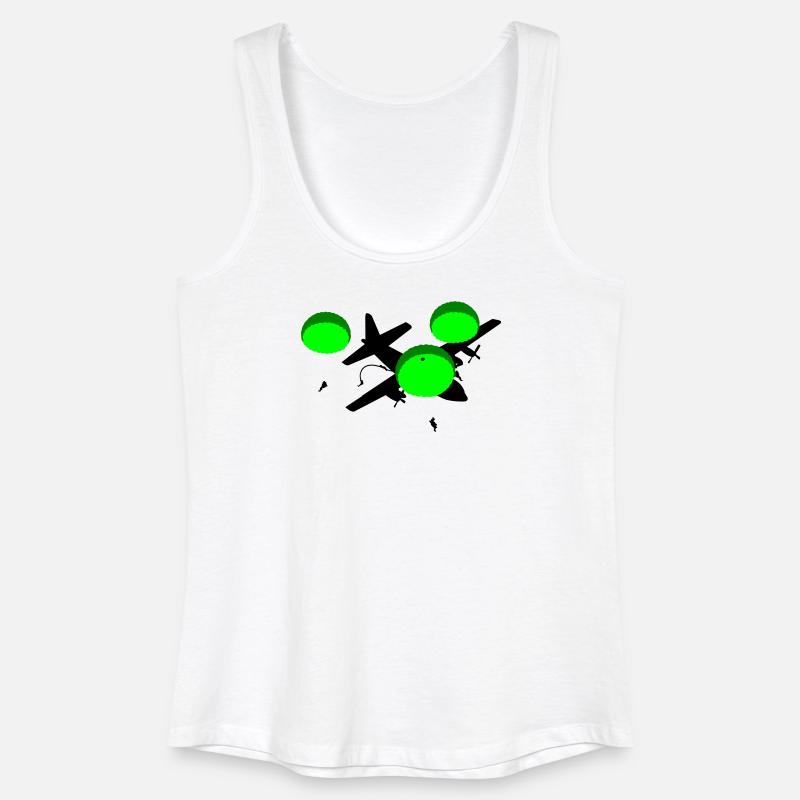 Fallschirmjäger - Frauen Bio Tank Top - Weiß