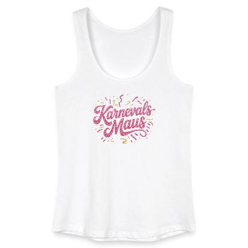Karnevalsmaus Karneval Köln Kölner Karnevals Maus - Frauen Bio Tank Top - Weiß - Vorne