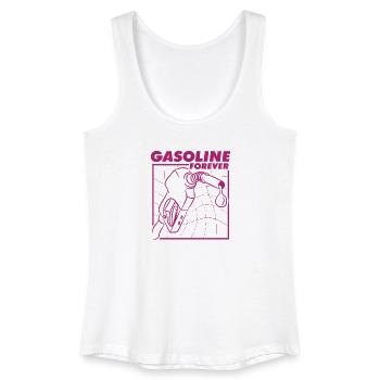 Gasoline Forever Klassisches Autofan Design - Frauen Bio Tank Top - Weiß - Vorne
