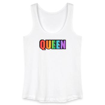 KÖNIGIN REGENBOGEN - Frauen Bio Tank Top - Weiß - Vorne