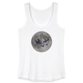 Magische Vollmondnacht mit Santa & Rentieren - Frauen Bio Tank Top - Weiß - Vorne