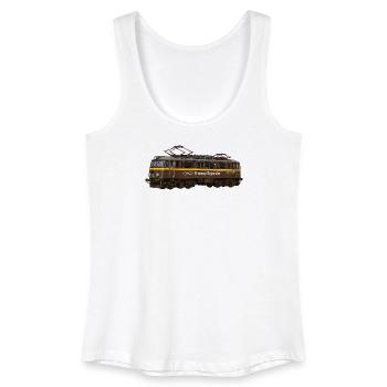 Lokomotive Retro Przewozy Regionalne EU07 PKP - Frauen Bio Tank Top - Weiß - Vorne