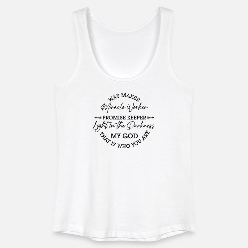 waymaker - Women’s Organic Tank Top - white