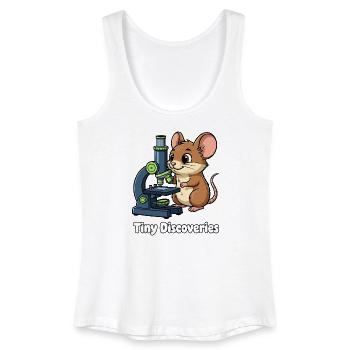Small Discoveries Mouse Microscope - Women’s Organic Tank Top - white - Front