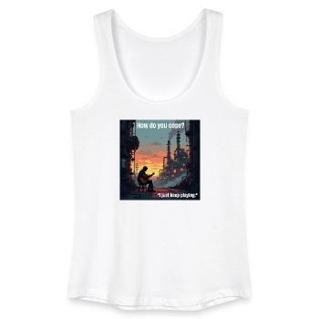Gitarre spielen rettet! - Frauen Bio Tank Top - Weiß - Vorne