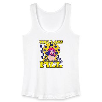 Vivid Pop Art Neon Fashion Queen - Women’s Organic Tank Top - white - Front