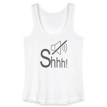 Flüstern leises Pssst. - Frauen Bio Tank Top - Weiß - Vorne