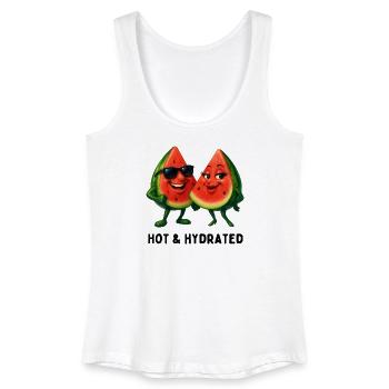 Sommerspaß Wassermelonen Paar - Frauen Bio Tank Top - Weiß - Vorne