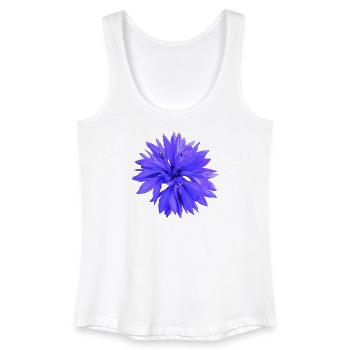 Kornblume - Frauen Bio Tank Top - Weiß - Vorne