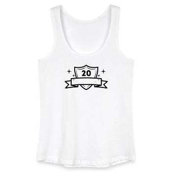 20 Years - Anniversary - Birthday - Women’s Organic Tank Top - white - Front