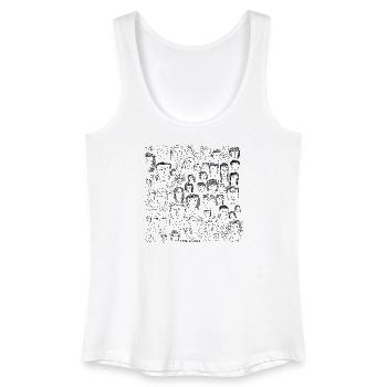 1 Minute Neutral Faces (1) - Women’s Organic Tank Top - white - Front