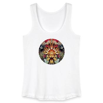 Créature Aquatique Coral Mandala - Débardeur bio Femme - blanc - Devant