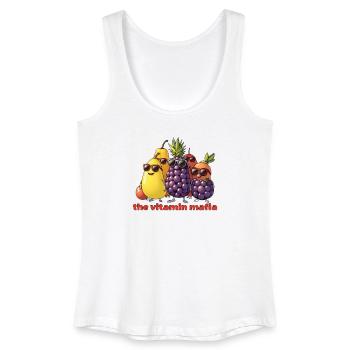 Vitamin Mafia Fruchttruppe - Frauen Bio Tank Top - Weiß - Vorne